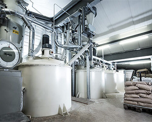 Unsere ausschliesslich für Pferdefutter verwendete Produktionsanlage