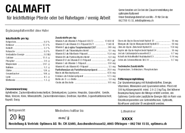 Inhaltstoffe (Etikett)